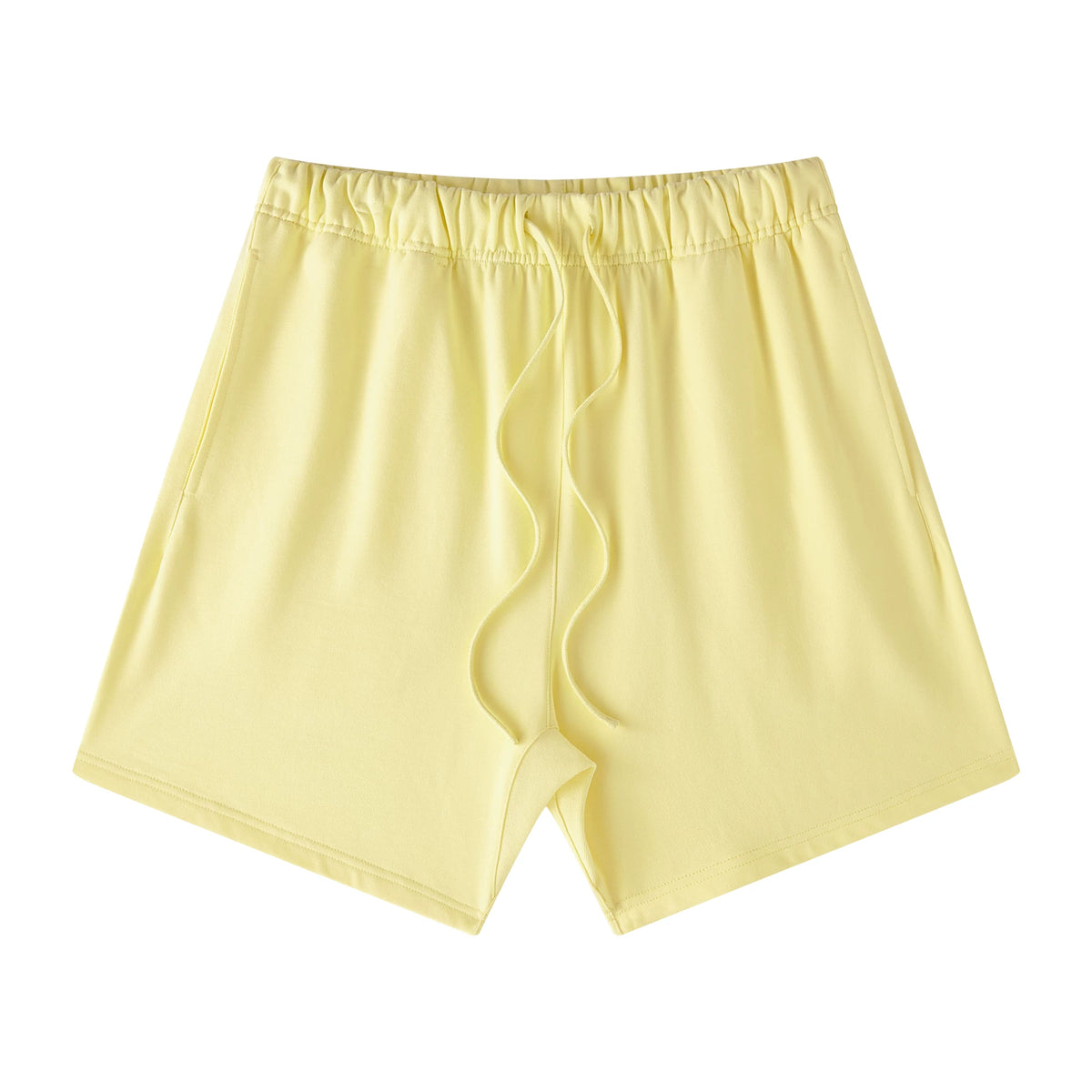 Yeezy Pale Yellow Relaxed‑Cut Breathable Drawstring Sweat Shorts