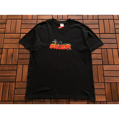 Supreme Black Vibrant Color Logo Short‑Sleeve T‑Shirt Casual Street Top