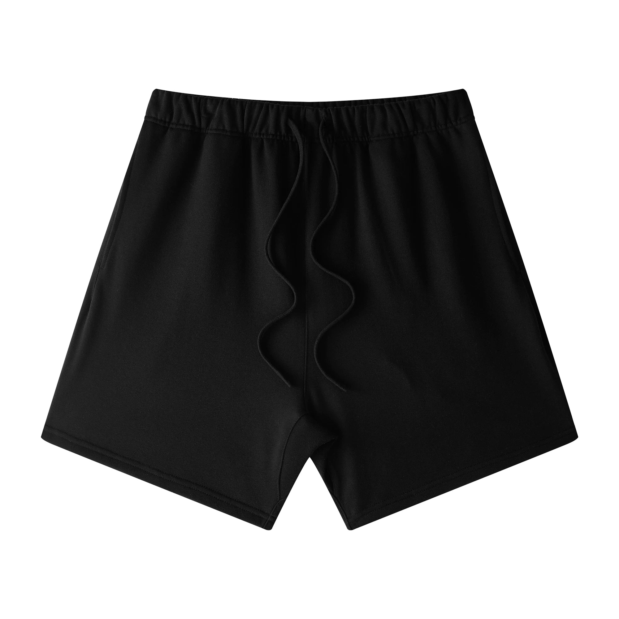 Yeezy Classic Black Loose‑Fit Trendy Drawstring Sweat Shorts