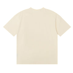 Rhude Alma Mater Crest Badge Graphic Cream Short Sleeve T‑Shirt