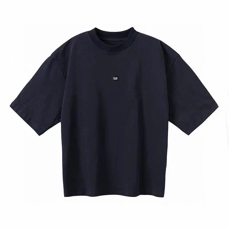 Kanyeyeezy Small Logo Oversized Half‑Sleeve T‑Shirt