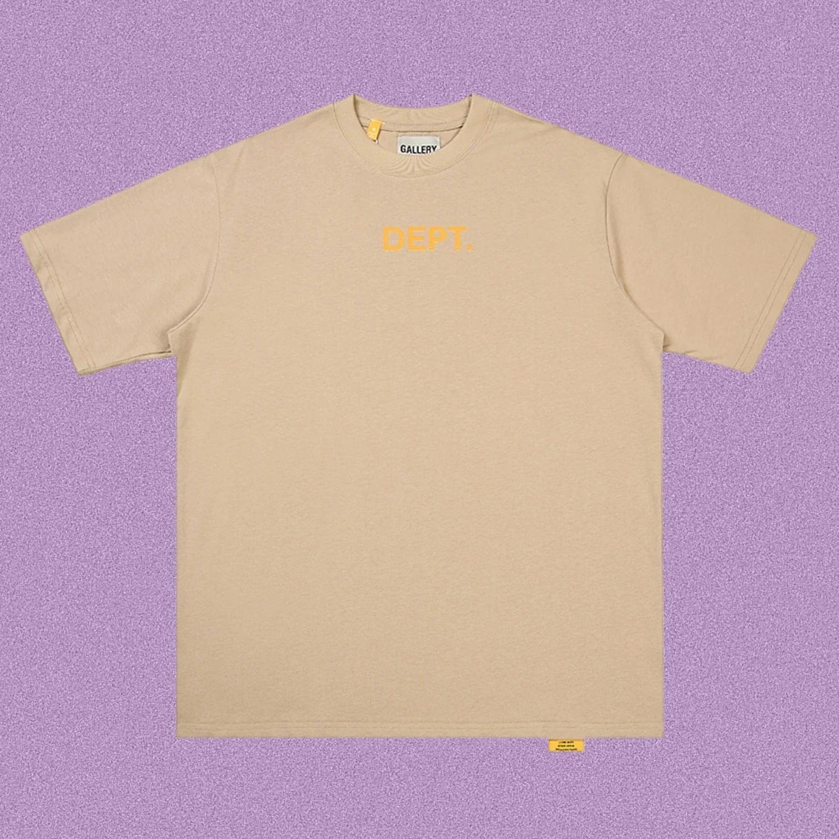 Gallery Dept. Minimalist DEPT. Short Sleeve T-Shirt - Khaki/Yellow