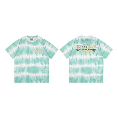 Gallery Dept. Stripe Tie-Dye Sound Mind Short Sleeve T-Shirt - Mint Green