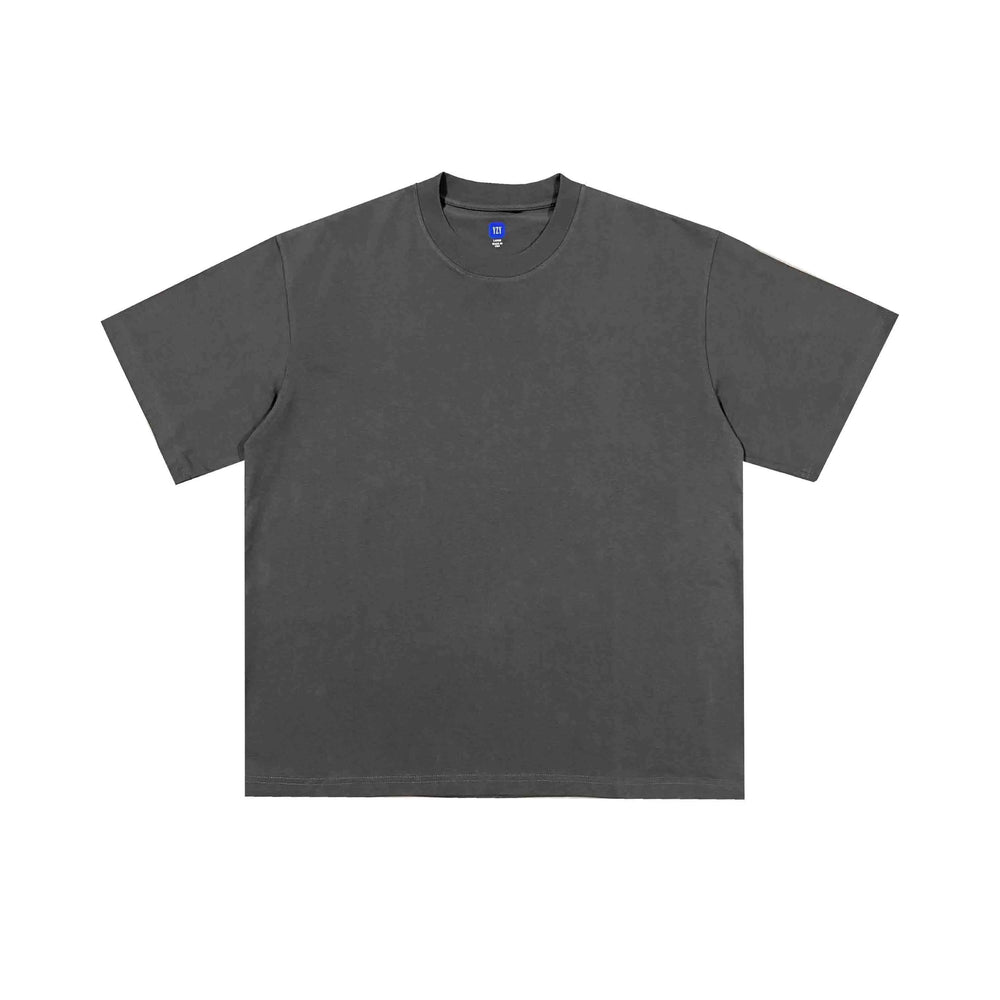 Kanyeyeezy Solid Dark Grey Oversized Short‑Sleeve T‑Shirt