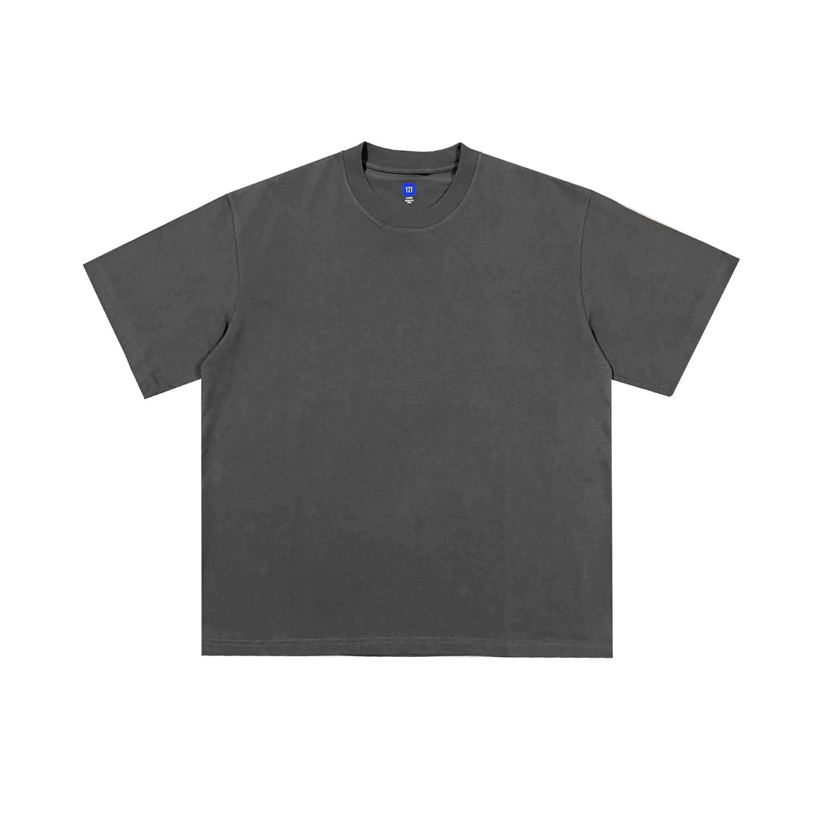 Kanyeyeezy Solid Dark Grey Oversized Short‑Sleeve T‑Shirt