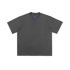 Kanyeyeezy Solid Dark Grey Oversized Short‑Sleeve T‑Shirt