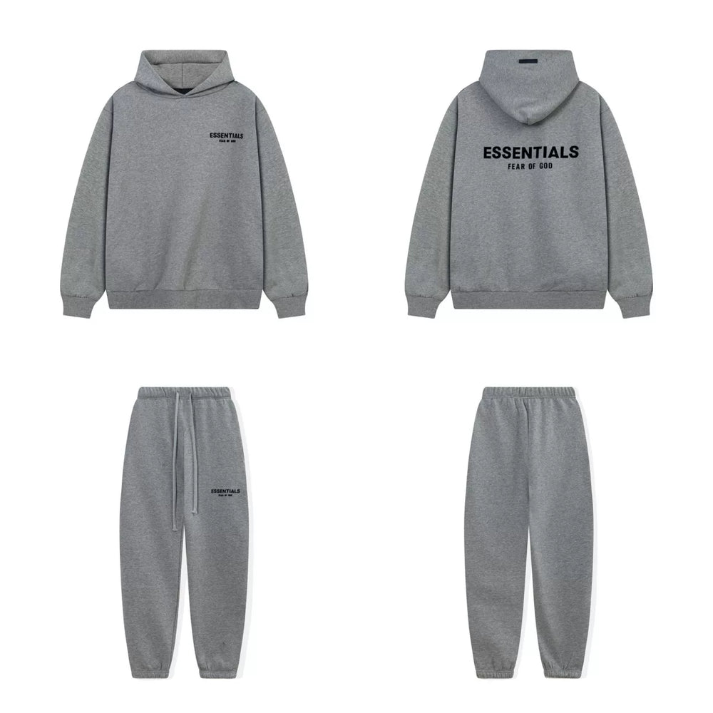 Fog Essentials Letter Print Oversized Hoodie & Sweatpants Two‑Piece Set