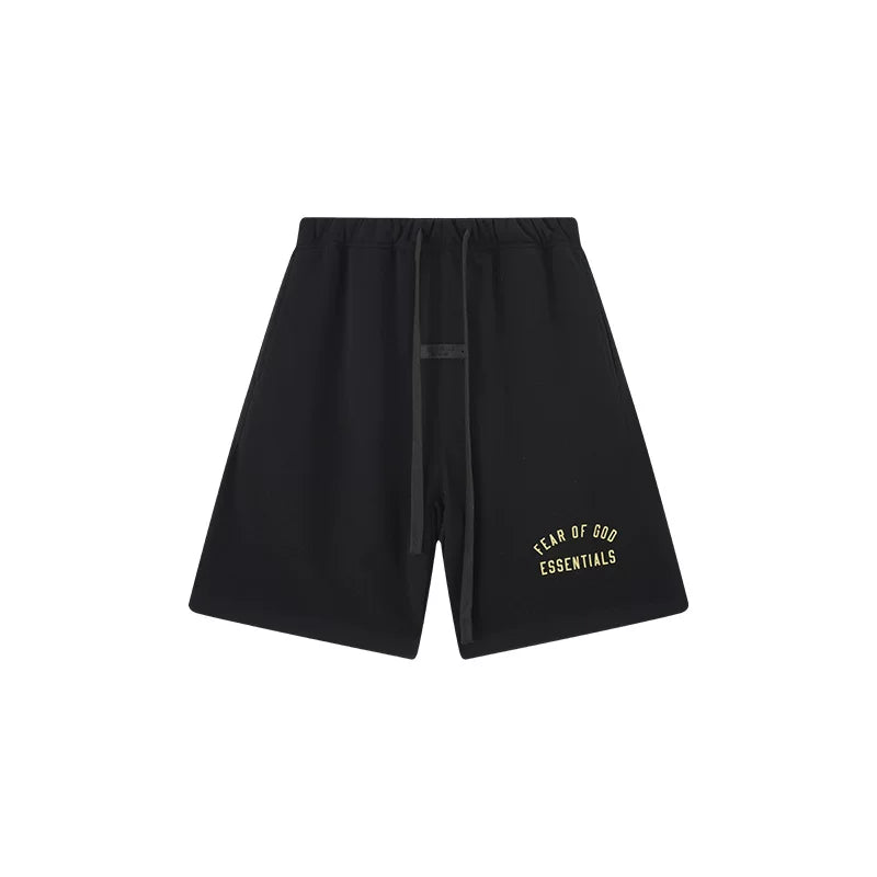 Fog Essentials Black Essential Shorts – Relaxed Fit & Minimal Signature Detail