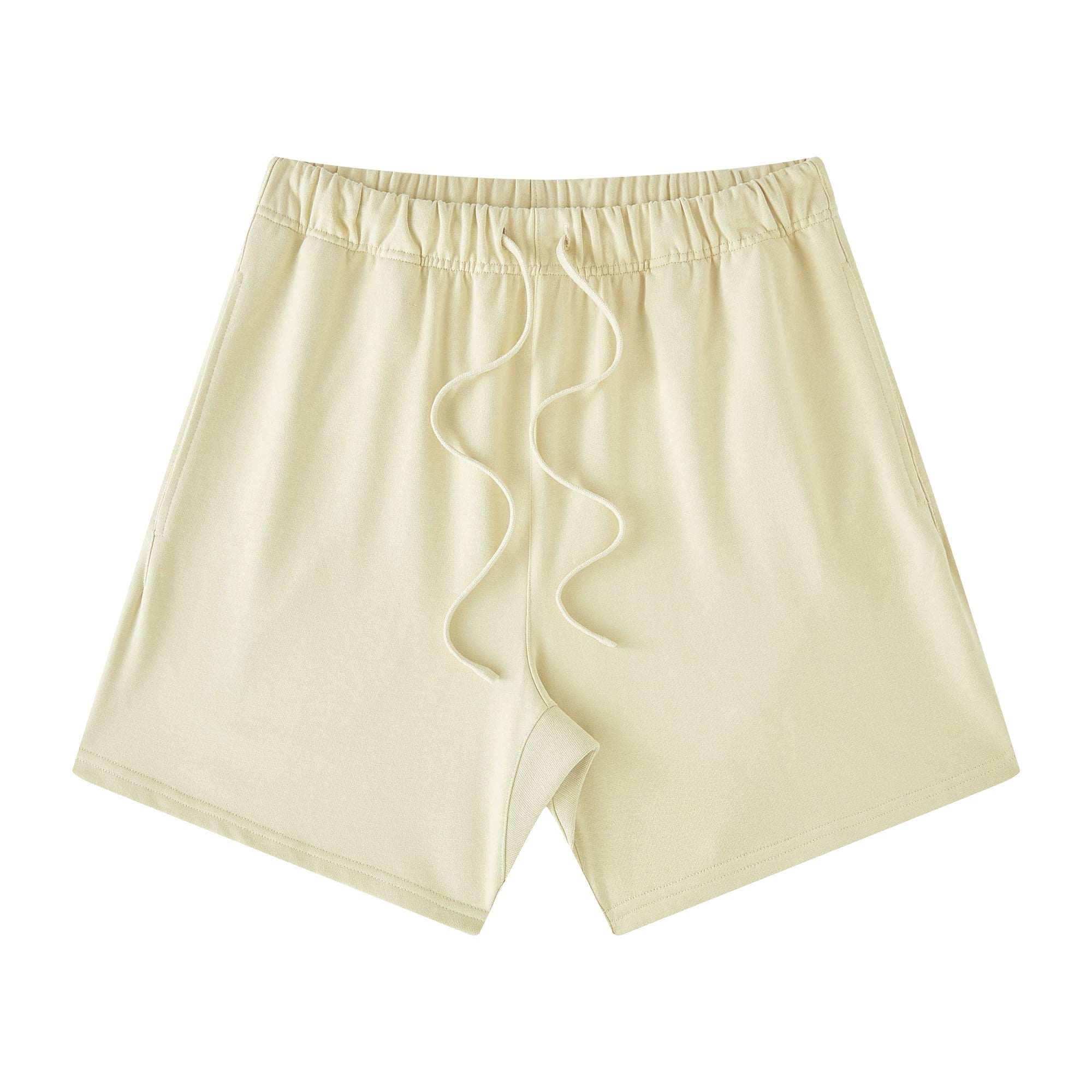 Yeezy Cream Beige Oversized Casual Drawstring Sweat Shorts