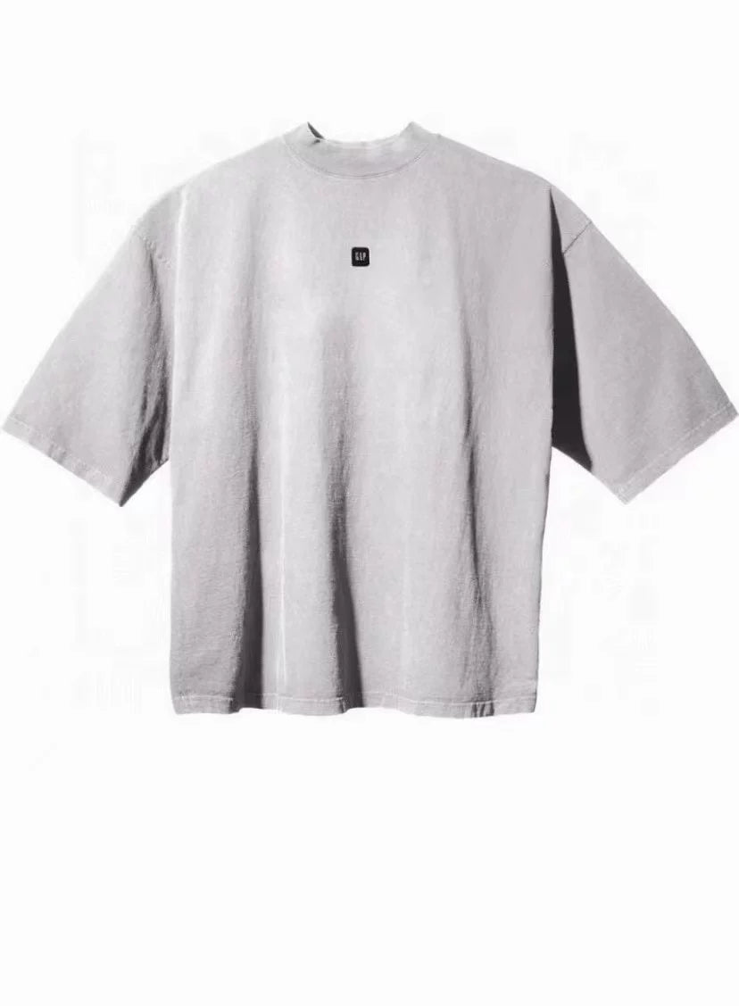 Kanyeyeezy Small Logo Oversized Half‑Sleeve T‑Shirt
