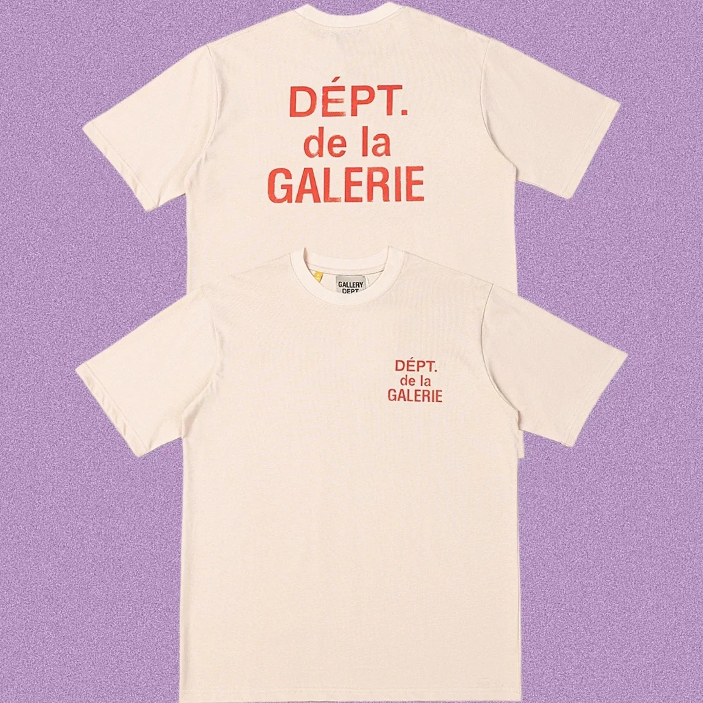 Gallery Dept. DÉPT. de la GALERIE Short Sleeve T-Shirt - Cream/Red