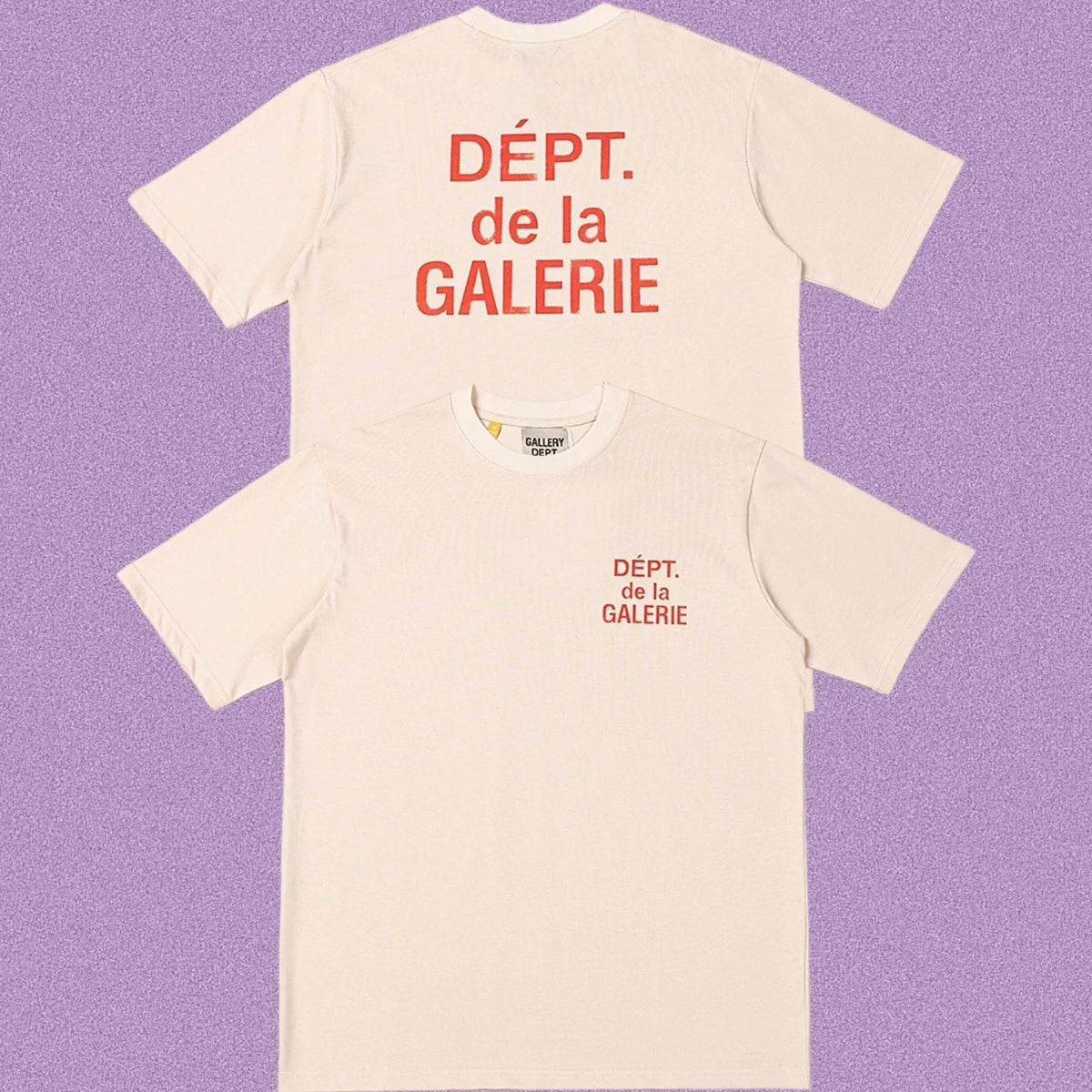 Gallery Dept. DÉPT. de la GALERIE Short Sleeve T-Shirt - Cream/Red