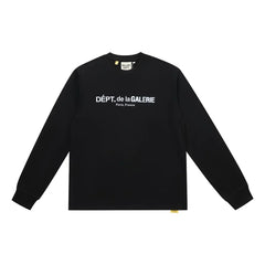 Gallery Dept. Front-Logo DÉPT. de la GALERIE Long Sleeve T-Shirt - Black