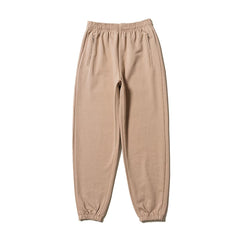 Yeezy Khaki Beige Baggy Elastic‑Cuff Street‑Wear Jogger Pants