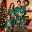 Amazon's new Christmas European and American parent-child family pajamas set, fashionable round neck printed trendy mother and child home clothes