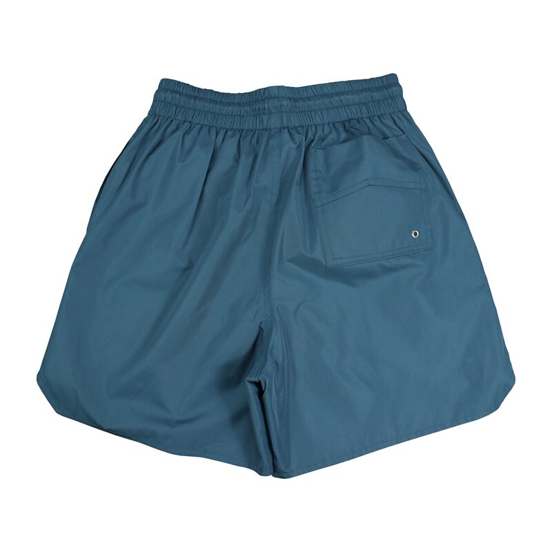 Rhude Bold Logo Yellow Drawstring Teal Streetwear Board Shorts