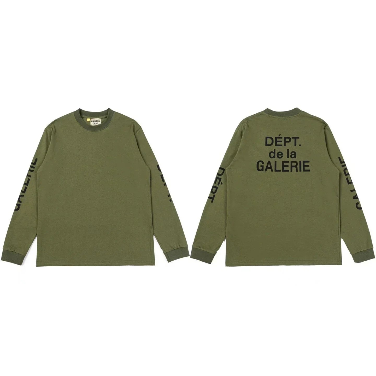 Gallery Dept. Sleeve Print DÉPT. de la GALERIE Long Sleeve T-Shirt - Army Green