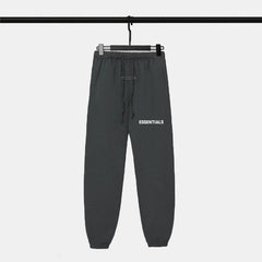Fog Essentials Charcoal Grey Loose Jogger Pants – Dark Washed Street Style