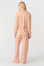 Monkey Long Sleeve Polo Pajamas