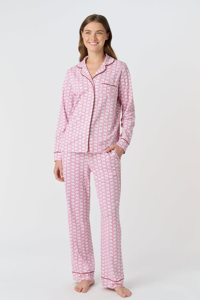 Hathi Long Sleeve Polo Pajamas Hover Image
