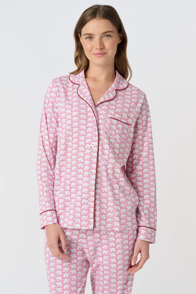 Hathi Long Sleeve Polo Pajamas Main Image