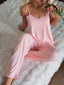 Coquette Aesthetic Burgundy Ribbed Pajamas - Lace Trim Cami & Wide-Leg Pants Set