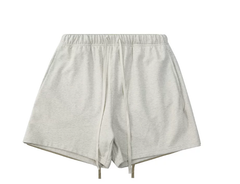 Kanye Heather Grey Loose‑Fit Drawstring Casual Sweat Shorts