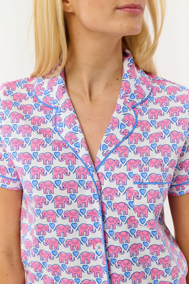 Hathi Hearts Polo Pajamas Main Image